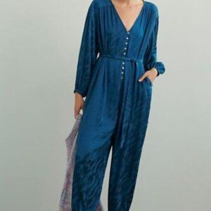 Anthropologie Laurentia Jacquard Jumpsuit